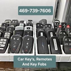 Car Key's, Remotes And Key Fobs 🔑 