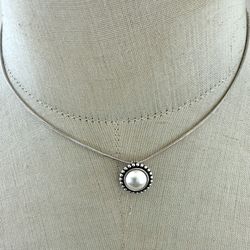 Brighton  Faux Pearl Pendant Necklace 💕