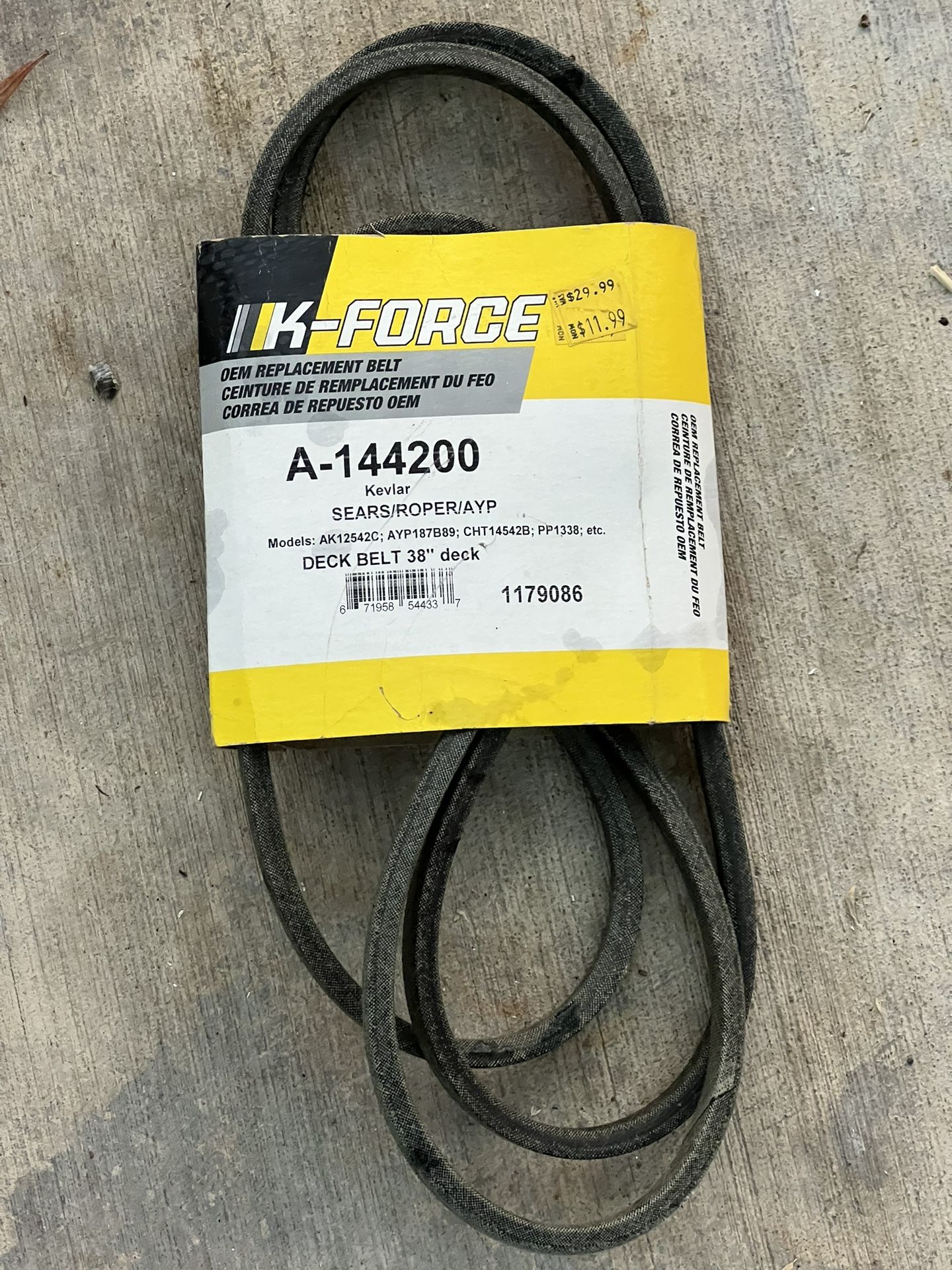 Brand New Belt For Mower/ Machine/ Zero Turn Lawn Mower/ Lawn Tractor, Nothing Wrong With Belt