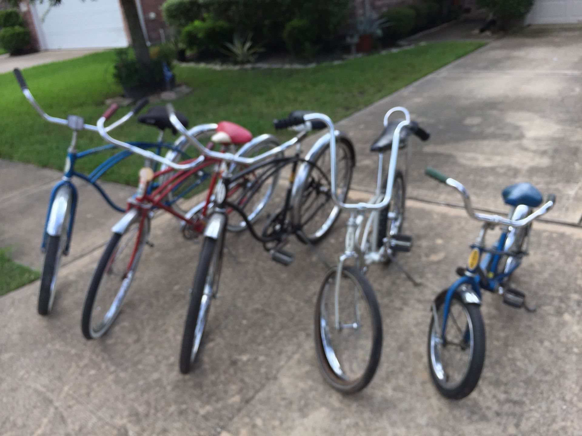 Several vintage bikes for sale