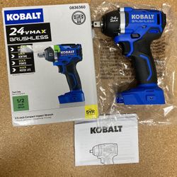 Kobalt KCW 5024B-03 24-Volt Max 1/2-in Drive Brushless Cordless Impact Wrench