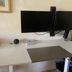 Motorized Standing Desk , , Ergotron Dual Monitor Arm