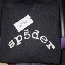 Black VVS Sp5der Hoodie