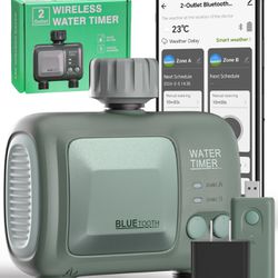 WiFi Water Timer for Garden Hose,Sprinkler Timer with Dual Outlet for 2 Zone Hose Timers Watering,Smart Sprinkler Timers System,Water Timer Irrigation