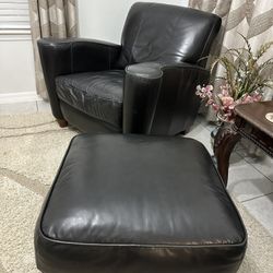Black Leather Sofa Chairs