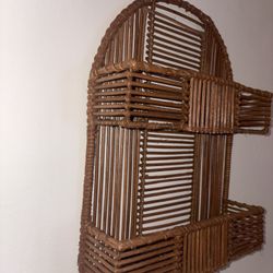 Rattan Floating Shelf 