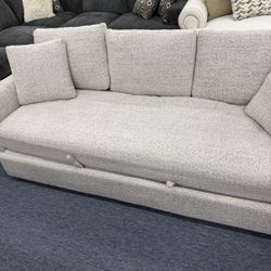 Beautiful Fabric Comfy Couch With Sleeper, Same Day Delivery 