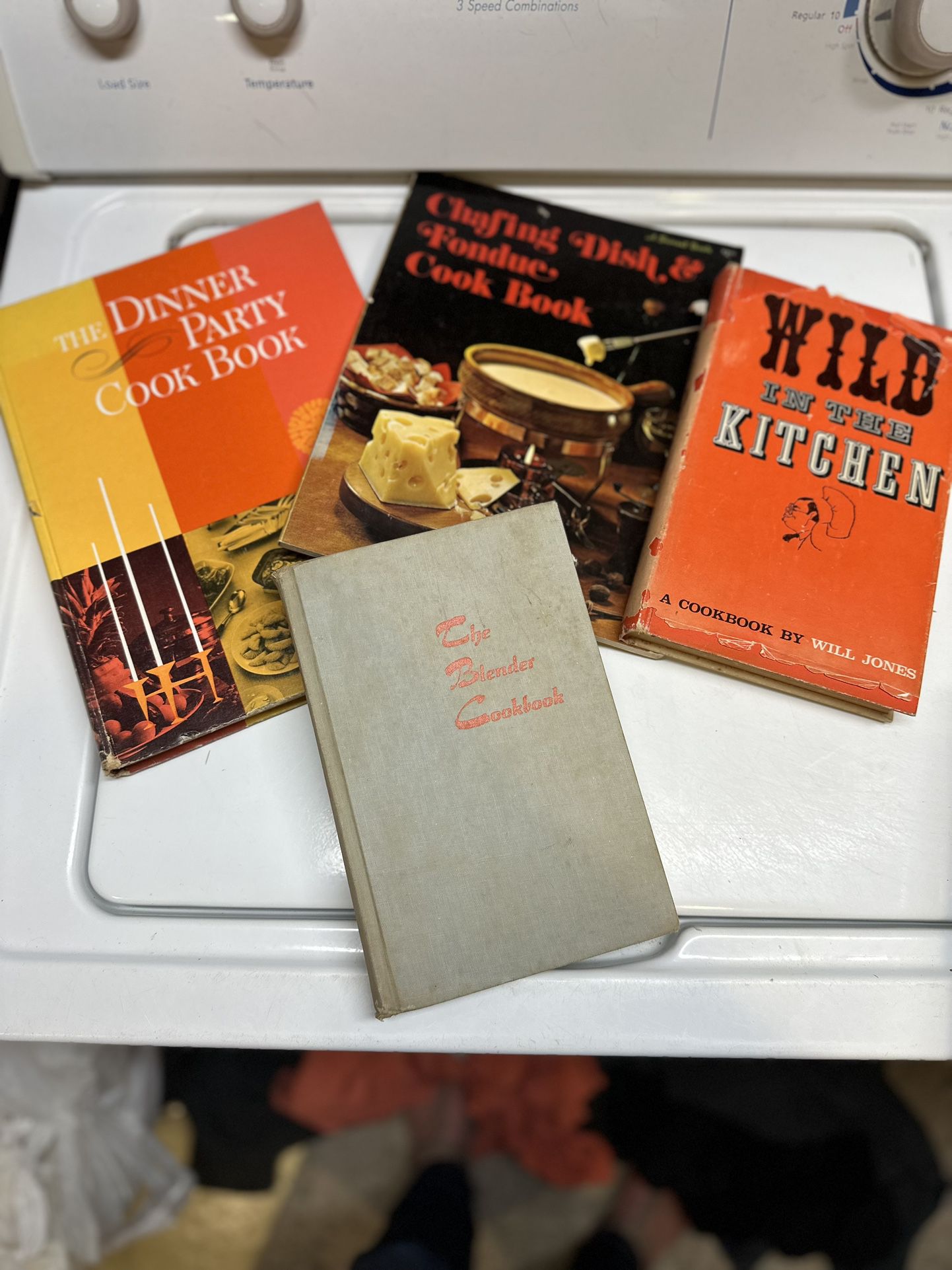 Set Of Mid Century Vintage Cookbooks 