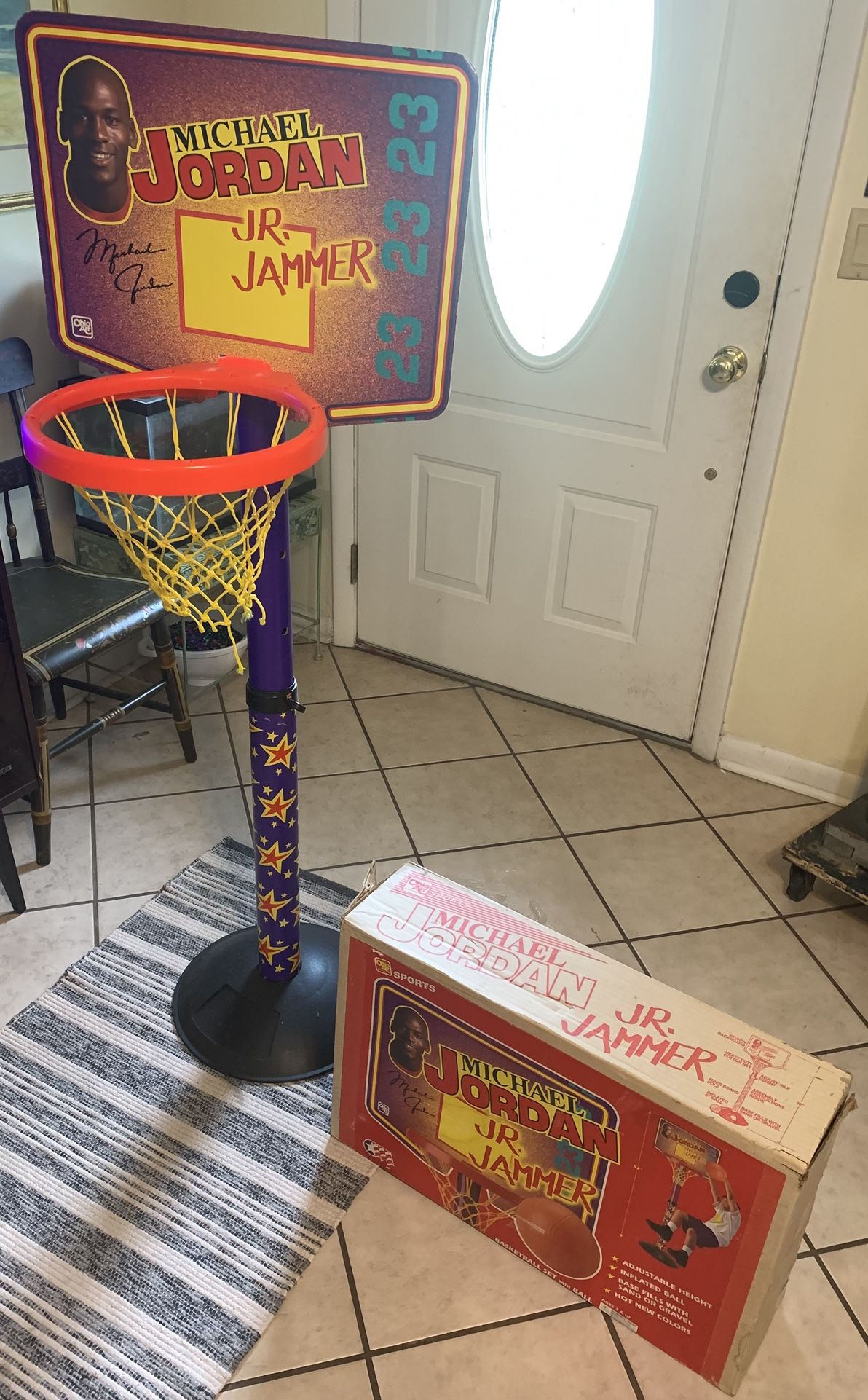 Vintage 1990 Ohio Art Sports MICHAEL JORDAN JR. JAMMER Play Set - Read!