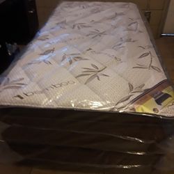 Brand New Twin Size Pillowtop Mattress Included Box Spring and Free Delivery. 