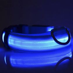 LED Neon Blue Dog Collar  Thumbnail