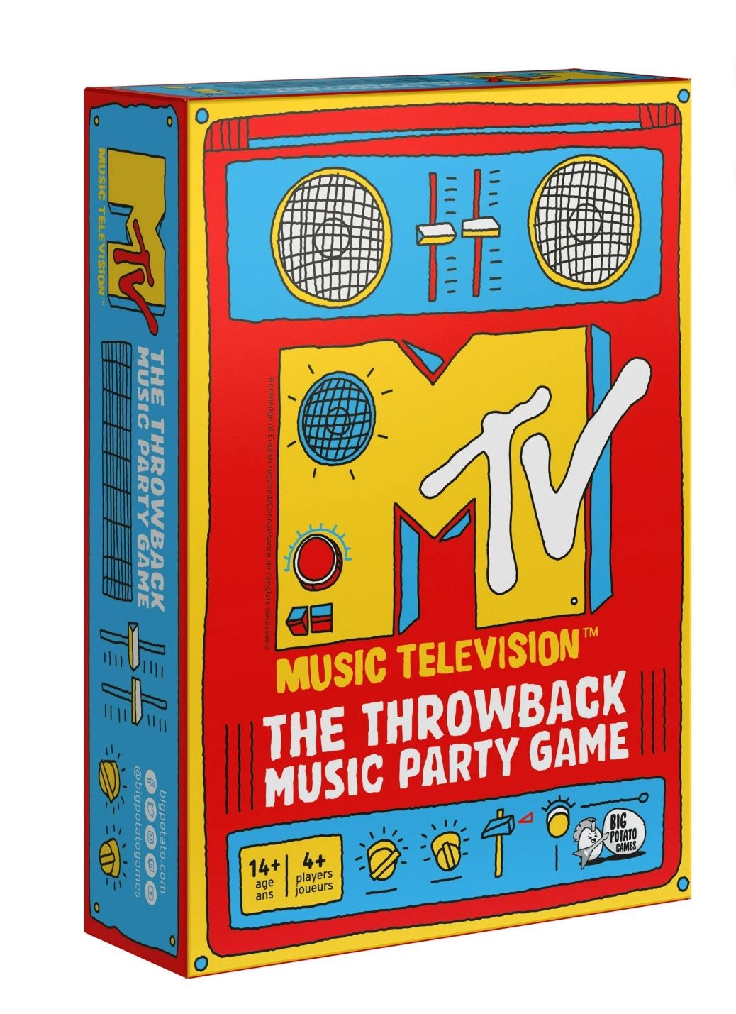 MTV Game, The Music Throwback Party Quiz Board Game, for Adults and Teens Ages 14 and up