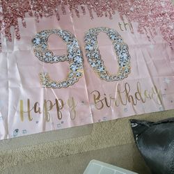 90th Birthday Banner 