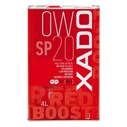 XADO Atomic Oil 0W-20 SP RED BOOST - Ultra-Light, Fuel-Efficient Synthetic Motor Oil with REVITALIZANT® & RED BOOST. 4L