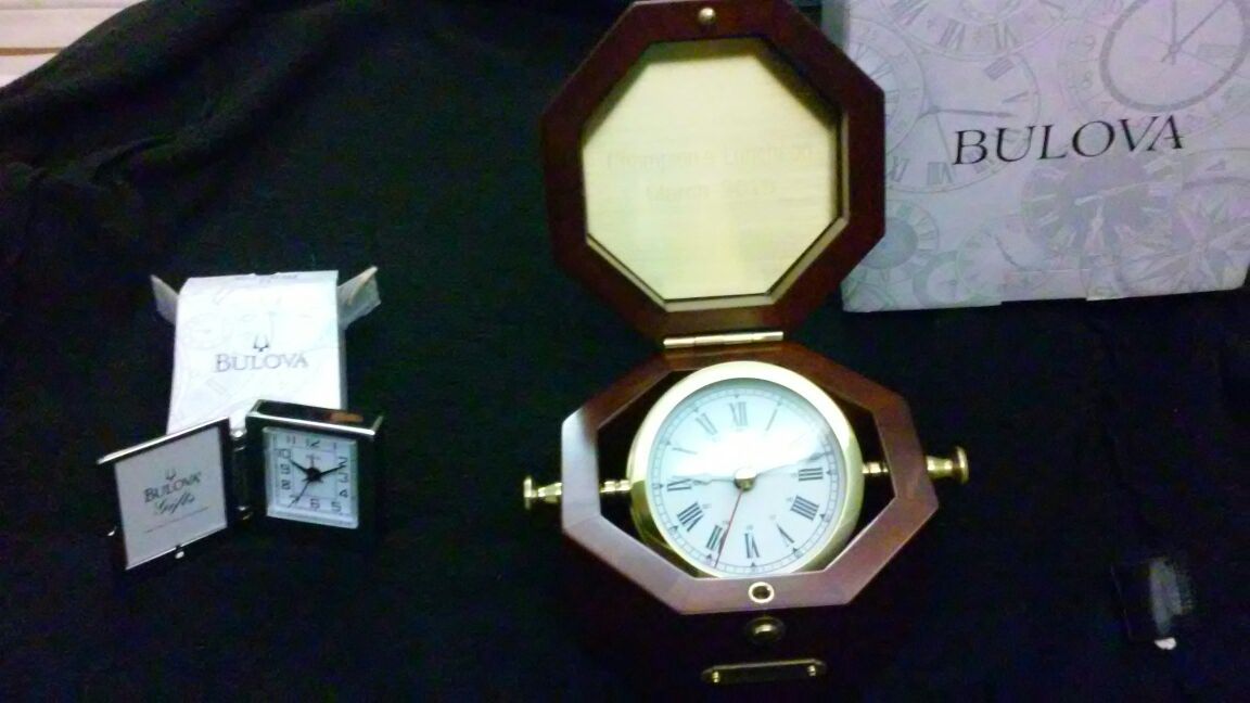 2 New authentic Bulova clocks