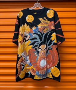 Dragon Ball Z AOP T-shirt Size XL