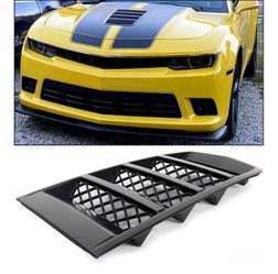 ECOTRIC Hood Scoop Vents Grille Compatible with 2014-2015 Camaro LS