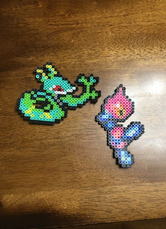 Perler Bead Serperior and Porygon-z