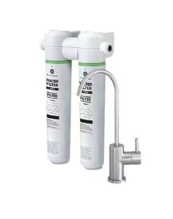 GE GXK255TBN Under Sink Dual Stage Water Filtration System W/Faucet