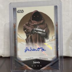 2021 Topps Mandalorian Leilanj Shiu Star Wars Jawa Autograph 