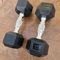 Hampton 15 Pound Dumbbells...NEW