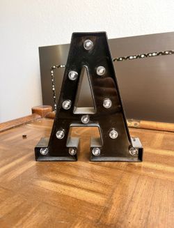 FREE LED Letter “A” Light Sign (Pick Up Today in North Austin)