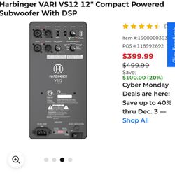 Harbinger 12in Subwoofer