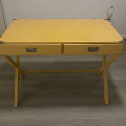 Yellow desk