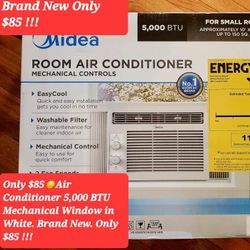 $85☀️Air Conditioner 5,000 BTU Mechanical Window in White. Brand New. Only $85 !!!