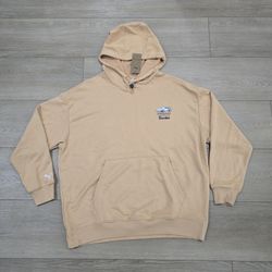 Puma Porsche 911 Turbo Club Legacy  Graphic Hoodie Beige Men Large Relaxed Fit