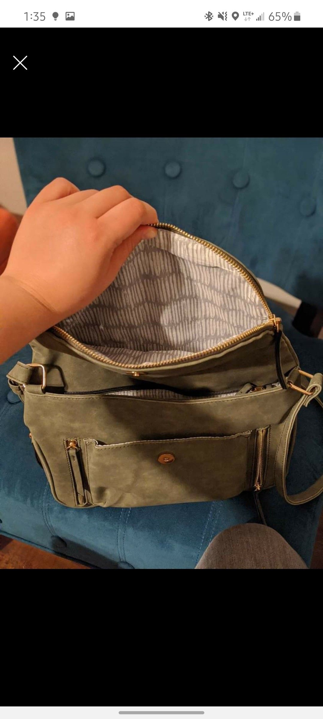 Beautiful army green crossbody