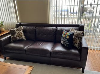 2 Sofas, Brown Color, In A Good Condition. $700