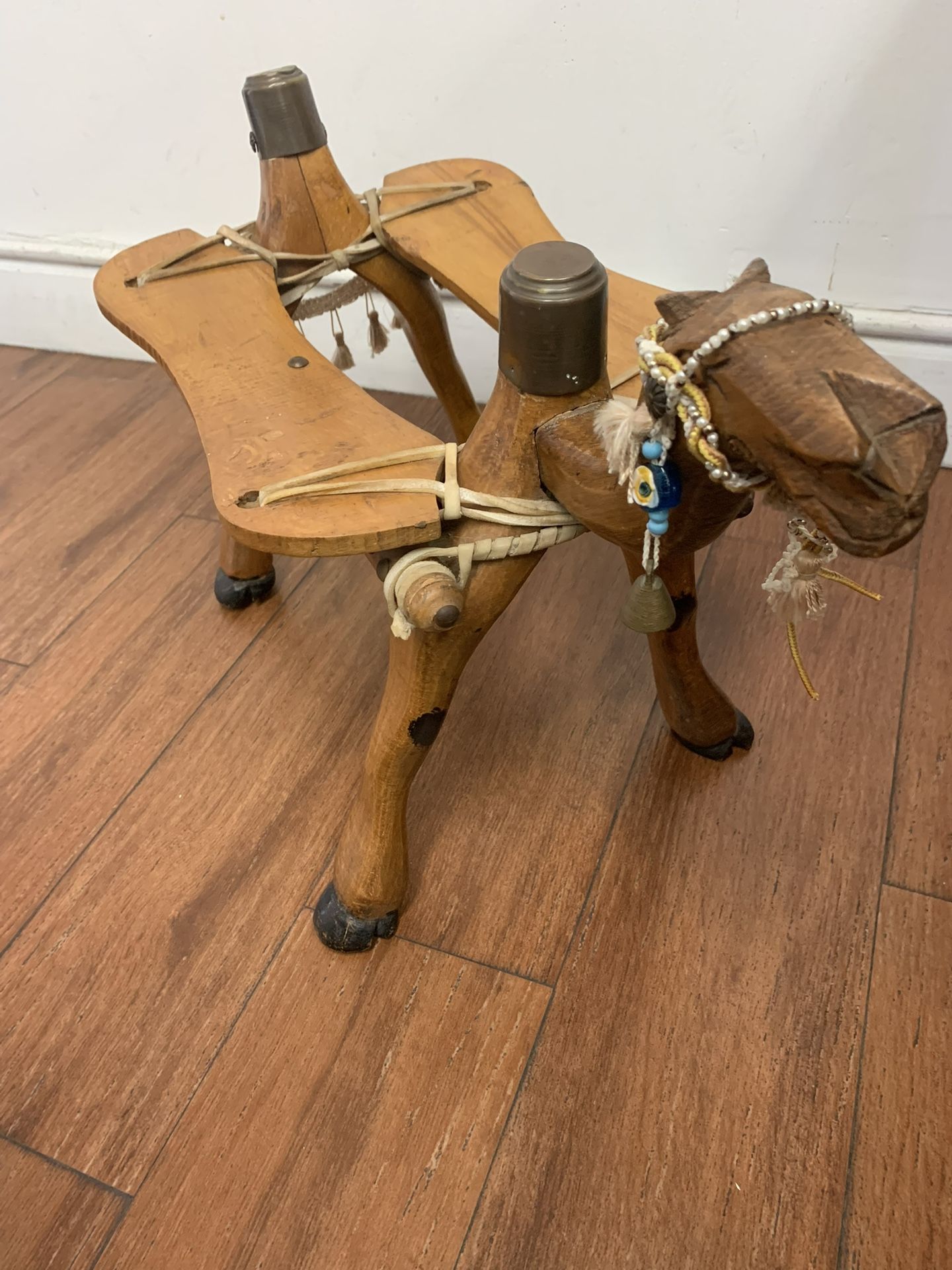 Antique Egyptian saddle stool