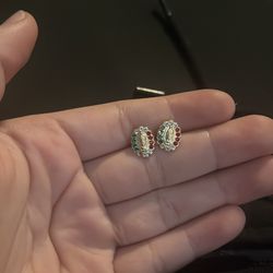 Virgin Mary 14k kids earring