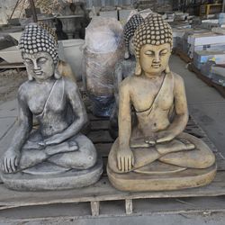 CONCRETE BUDDHA STATUES $180 EACH (26" INCH TALL)