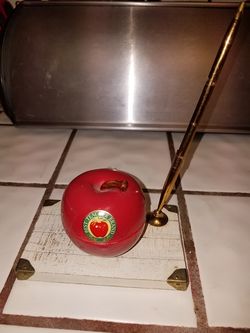 Apple Decor jar & pen Set