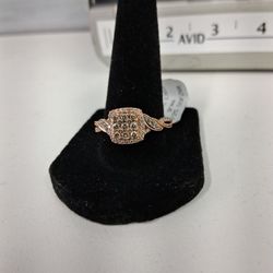 10k Rose Gold Diamond Ring 