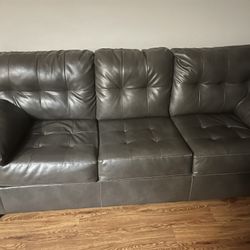 Gray Sofa And Table Set