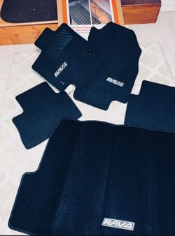 TOYOTA AUTHENTIC NEW BOXED RAV 4 FLOOR AND CARGO MATS HEAVY AND EMBROIDERED NEW UNUSED