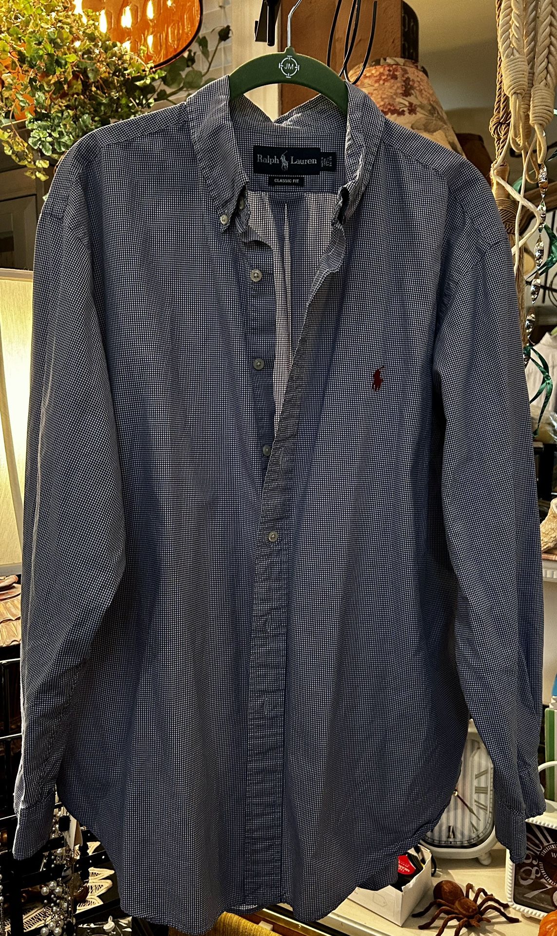 Men’s XL Ralph Lauren Classic Fit Oxford Button Front Shirt