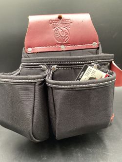 OCCIDENTAL LEATHER OXYLIGHTS 3 POUCH TOOL BAG-BLACK**(FINANCIAMOS/WE FINANCE)**