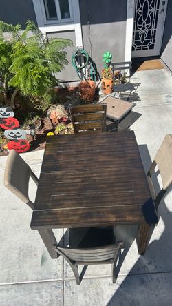 Table and chairs
