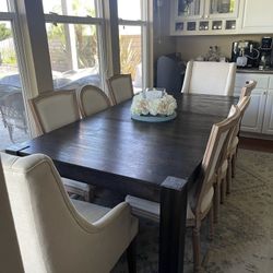 Dining Table, Chairs, And Bench