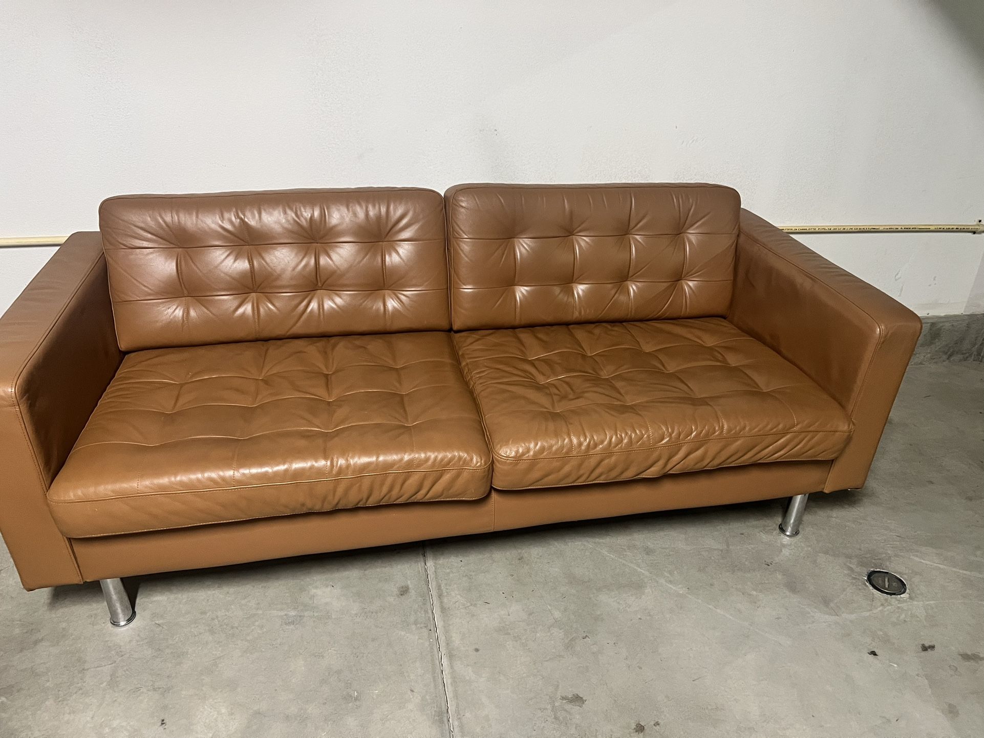 IKEA COUCH (Brown/ leather)