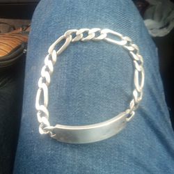 .925 Real Silver Mens Bracelet 