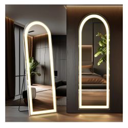 63"x20" LED Full Length Mirror Wall Mounted LED Mirror