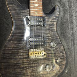 1991 PRS Custom 24 Grey Black 10-Top Flame Maple, Mahogany, Brazilian Rosewood Fretboard