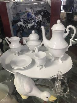 Vintage doll house tea set