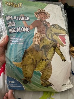 Inflatable dinosaur costume
