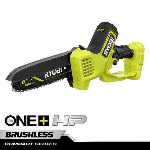 NEW RYOBI PSBCW01B 18V ONE+ HP BRUSHLESS 8 INCH COMPACT PRUNING MINI CHAINSAW TOOL ONLY